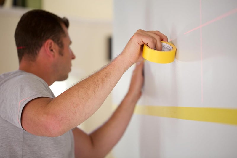 FrogTape Delicate Surface Multi-Use Painter's Tape with PAINTBLOCK, Low Adhesion, 1.41 inch Width, Yellow (280221) (Pack of 3) - Image 3